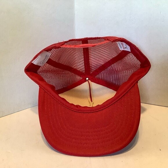 Vintage Winton Ama Pro 1988 NFL Superbowl XXIII Trucker Hat Snapback Red - Picture 5 of 7